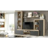 Mueble de salón y TV Composición de salón grande 263 Cm