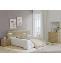 Cómoda 4 Cajones, Color Puccini - Textil, Medidas: 89 cm (Largo) x 89,6 cm (Alto) x 39,6 cm de (Fondo) - Meyvaser