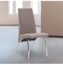 Pack 2 Sillas de Comedor, Sillas para Salón, Acabado en Tejido Marengo, Medidas: 44 cm (Ancho) x 61 cm (Largo) x 95 cm (Alto)