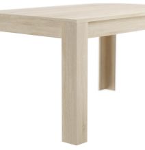 Mesa de Comedor, Mesa de Salón Fija, Color Cambria, Medidas: 140 cm (Largo) x 80 cm (Ancho) x 75 cm (Alto)