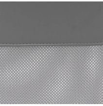 Silla de Oficina Ergonómica con Respaldo en PU Gris y Tejido 3D Gris, Reposacabezas Ajustable- Medidas 57,5x54x104-114 cm