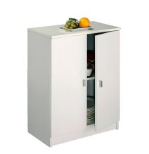 Armario Bajo de Cocina con 2 Puertas – Color Blanco – 60 x 80 x 34 cm