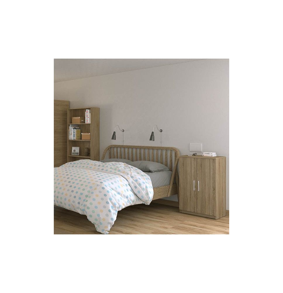 Armario Multiusos Color Roble – Color Blanco – 60 x 90 x 36 cm