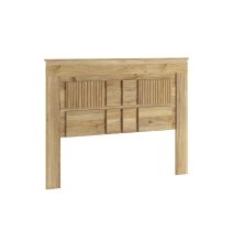 Cabezal para Cama de Matrimonio con patas, Color Mauvella Rayas, Medidas: 160 cm (Ancho) x 119,3 cm (Alto) x 3,8 cm (Fondo)